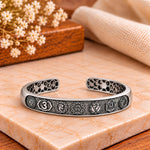 7 Chakra Mantra Silver Kada