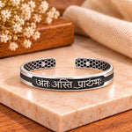Antah Asti Prarambh Silver Kada