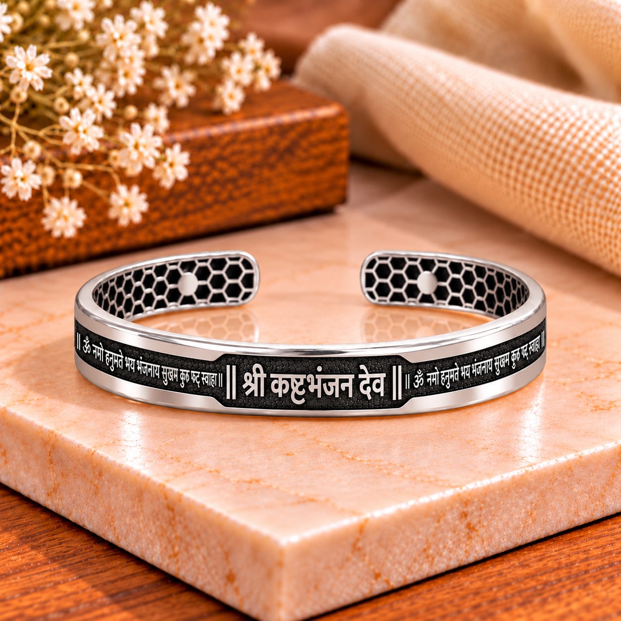 Shree Kshtbhanjandev Silver Kada