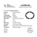 Ebony Karungali with Om Silver Beads Bracelet