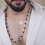 Karungali Silver Mala Square Beads