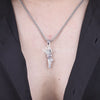 Trishul Damru Silver Pendant