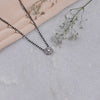 Solitaire Round Shape Mangalsutra in Silver 92.5