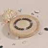 Pyrite with Om Namah Shivay Silver Beads Bracelet