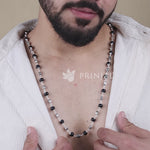 Karungali Silver Mala With Oval Beads