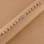 Rudraksha Silver Trishul Bracelet