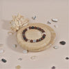 Rudraksha with Lava, Pyrite & Spatik Beads Bracelet