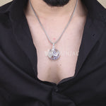 Lord Krishna Silver Pendant