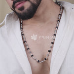Karungali Silver Mala with Round Beads