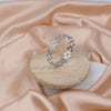 Silver Ring Cum Bracelet with Stone for Women