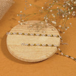 Black and Gold-Plated Silver Beads Pattern Nazariya for Kids