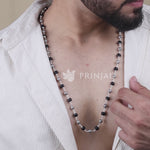 Karungali Silver Mala with Spherical Beads