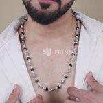 Karungali Silver Mala With Dome Beads