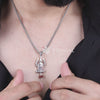Shivling Rudraksha Silver Pendant