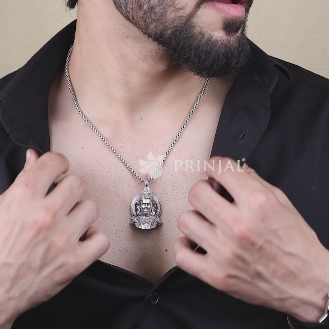 Shree Ram Silver Pendant