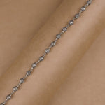 Om Silver Beads Bracelet