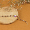 Rudraksha Silver Bracelet with Colorful Tortoise Single Line for Kids