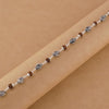 Rudraksha Silver Marquise Beads Bracelet.