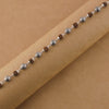 Rudraksha Silver Textured Round Beads Bracelet