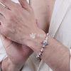 Rudraksha Silver Om Namah Shivaya Bracelet
