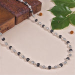 Karungali with Om Namah Shivay Silver Beads Mala