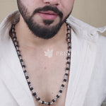 Karungali Silver Mala Damru Beads