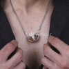 1 Mukhi Rudraksha with Trishul Silver Cap Pendant