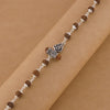 Rudraksha Silver Om Trishul Bracelet