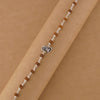 Rudraksha Silver Shiva Damru Bracelet Single