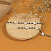 Black Beads Multicolor Teddy Bear Silver Nazariya for Kids