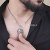 Sacred Orbit Shivling Rudraksha Silver Pendant