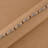 Rudraksha Silver Hollow Round Beads Bracelet.