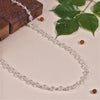 Sphatik Diamond Cut Beads Silver Mala
