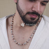 Rudraksha With Shree Hari Beads Silver Mala