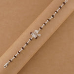 Rudraksha Silver Shiv and Trishul  Damru Bracelet