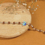 Rudraksha Silver Bracelet with Colorful Mama Koala Single Line for Kids