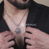 Maa Durga Silver Pendant