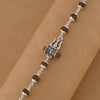 Rudraksha Silver Bracelet with Om Damru Bracelet