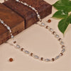 Rudraksha Silver Mala (Perforated Oval Beads)