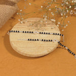 Black Beads and Silver Heart Nazariya for Kids
